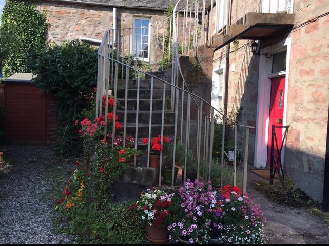 No 7, central, by river, beautiful old terrace.