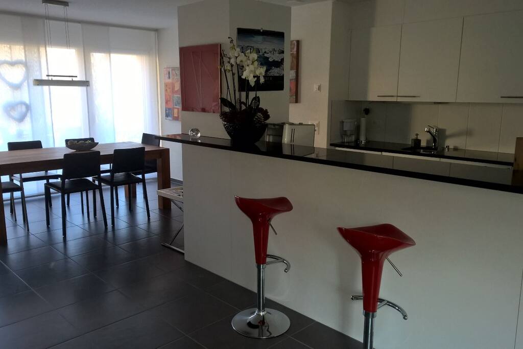 Kitchen and living room
