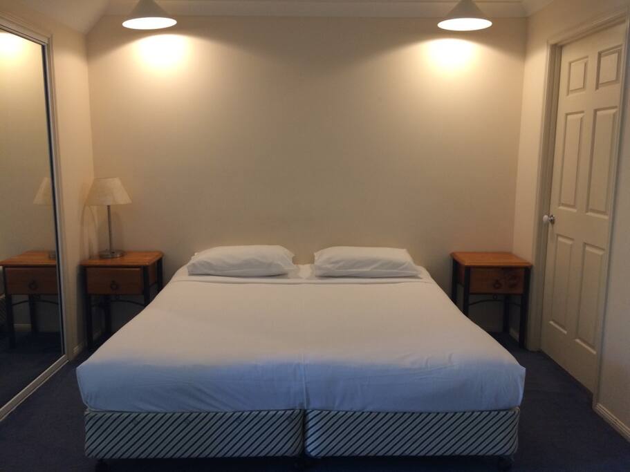 King Bed setting.