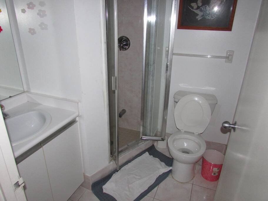 This is the exclusive washroom for your use.