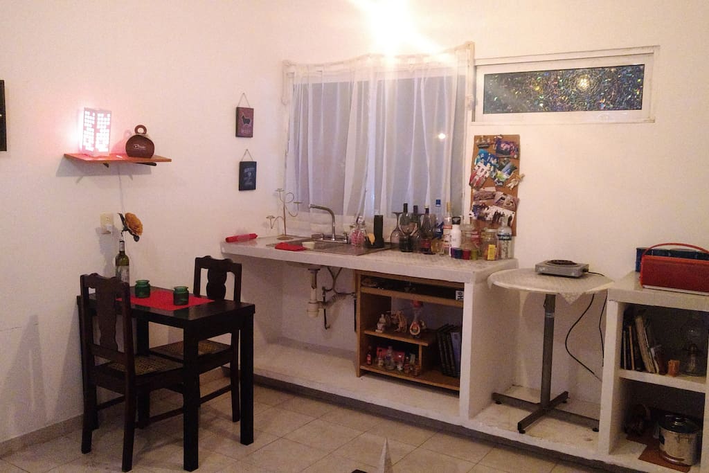 Área de cocina privada.