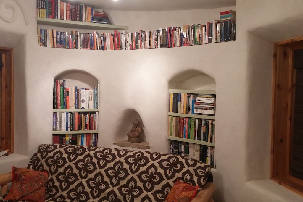 You are welcome to peruse the book collection during your stay.