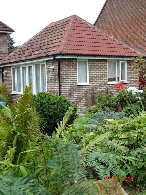 French doors out to the garden