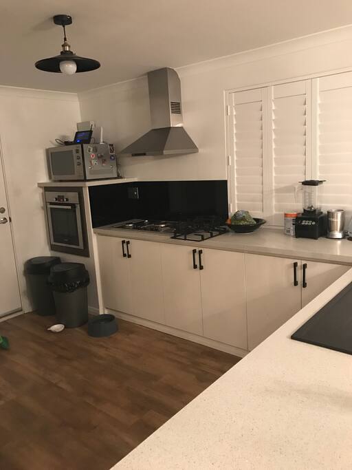 Our kitchen we are a meat free house due to allergies
You are welcome to cook anything else including fish