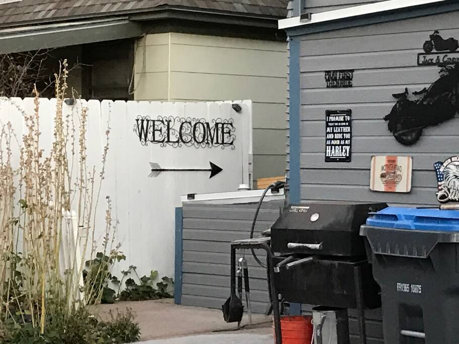 Entrance from backyard to your apartment