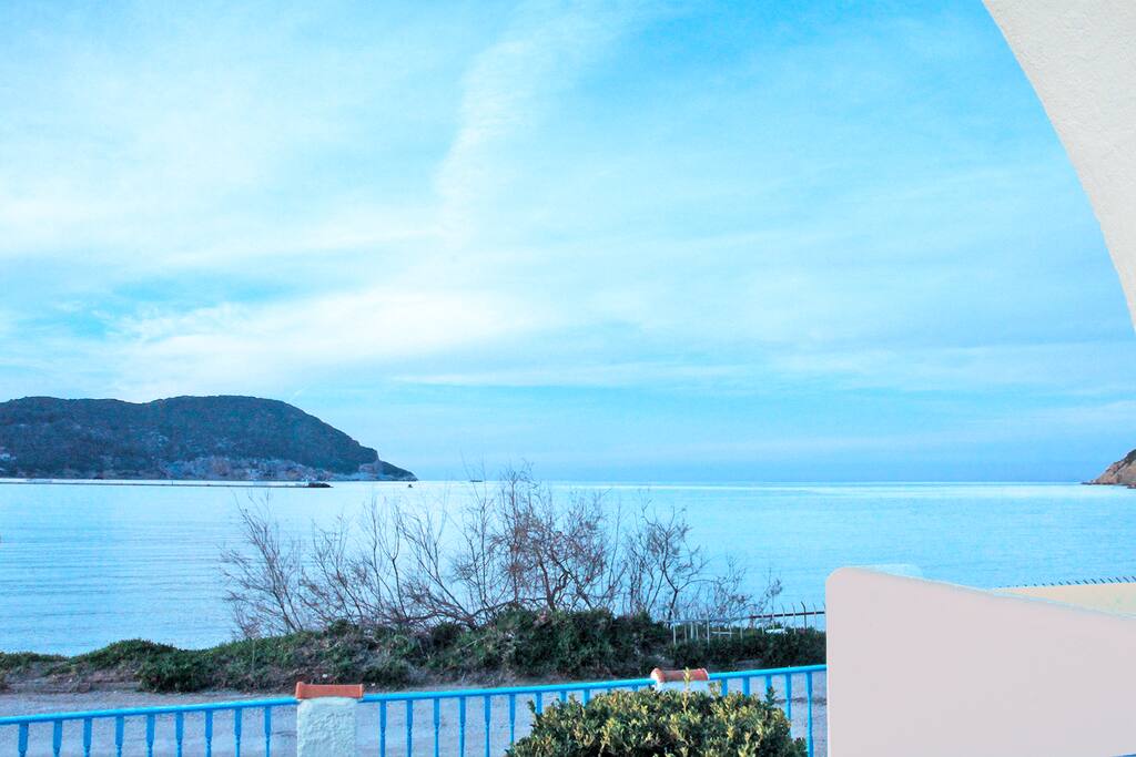 Spacious sea front balcony to enjoy at your leisure.