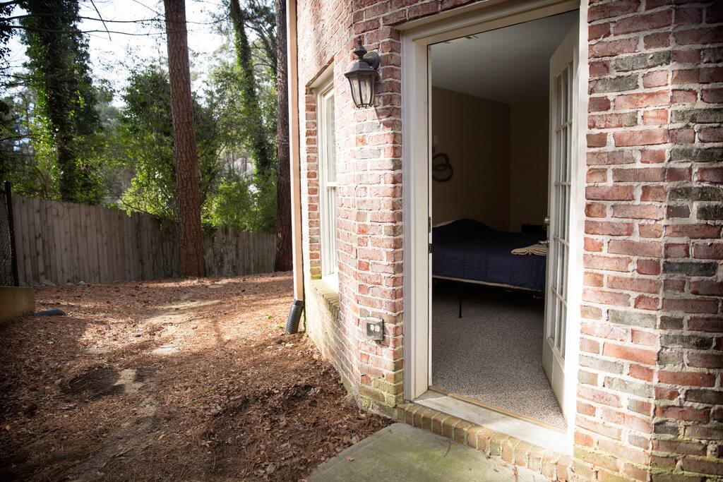 Private entrance to your spacious suite.