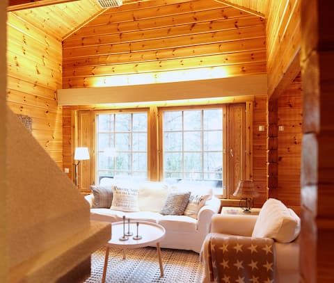 Log villa in the area of Vierumäki Sports Institute