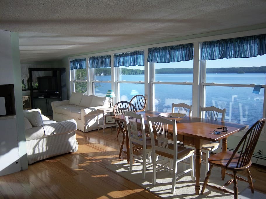 waterfront view from living room