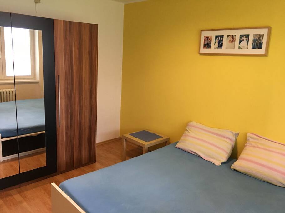 The bedroom with wardrobe - ložnice se skříní