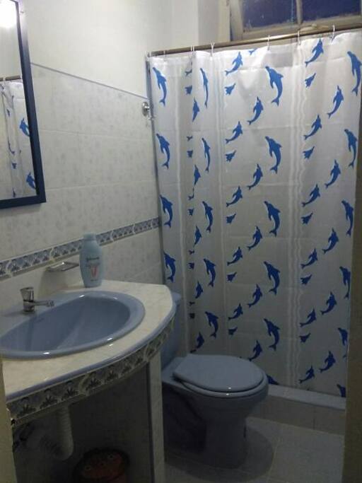 brand new bathroom and fixtures with hot and cold water
