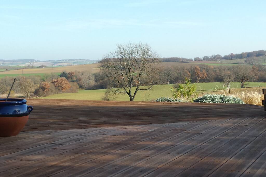 vue panoramique depuis la terrasse