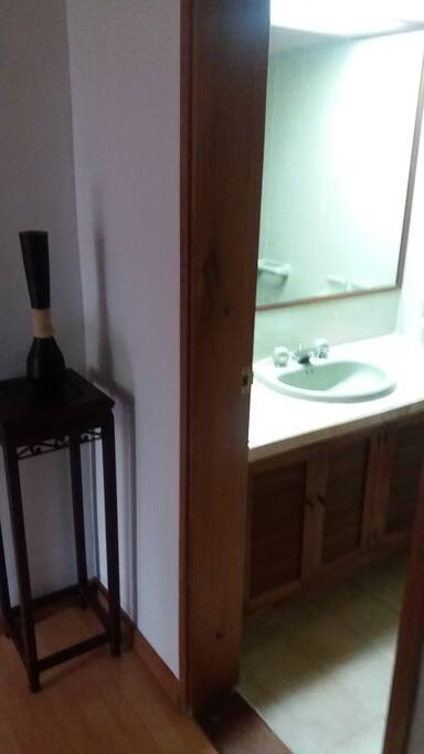 Two bathrooms with hot water showers.
