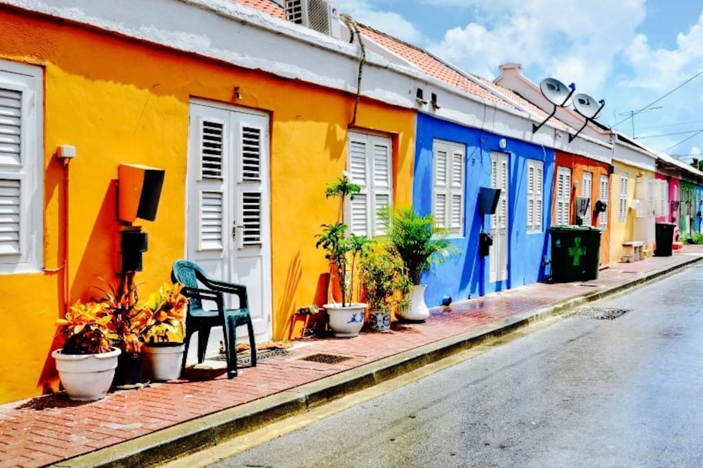 The street is cultural and lively... And can be noisy!