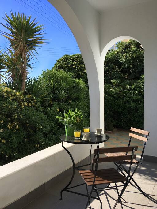 The terrace