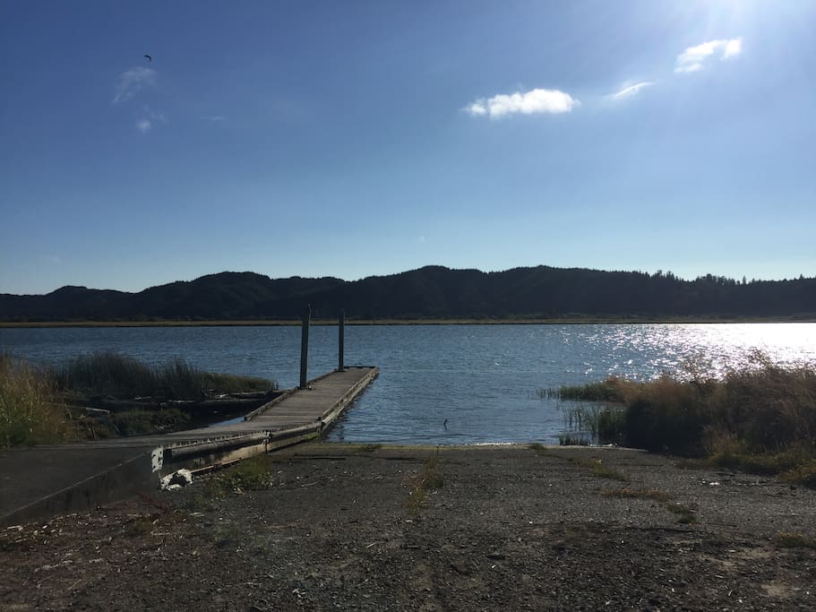 Boat launch across Hwy 101