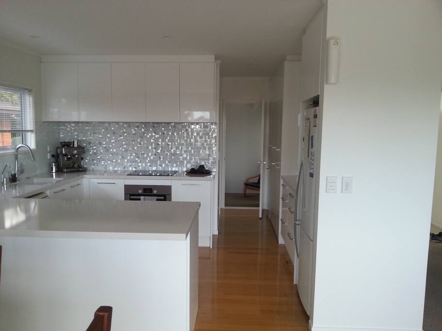 Kitchen and Entrance to Room