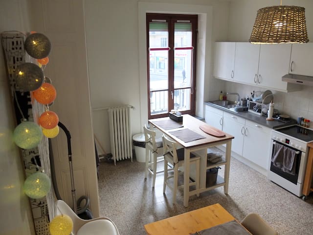 Cosy vintage private room in the centre of Geneva