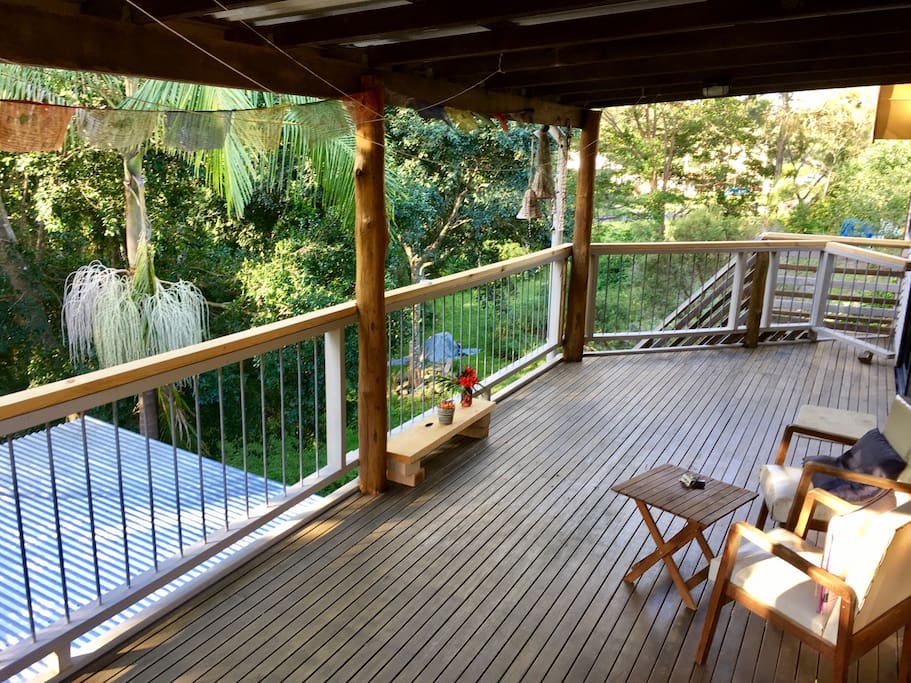 The Veranda overlooking beautiful flora and fauna