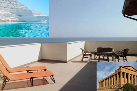 attico tra la scala dei turchi e la valle.PARKwifi