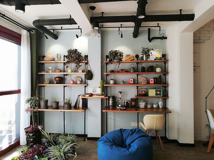 [the point•三江源民宿] cozy home@huangshan city老街对面