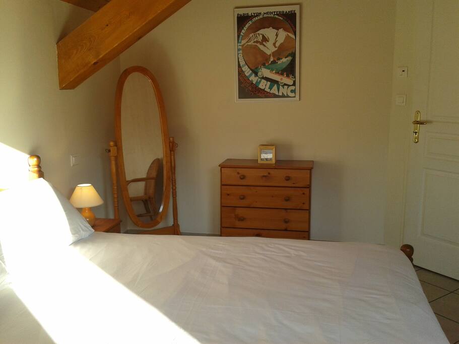 Bedroom 1, inc 150cm "Queen-size" bed ans access to our balcony