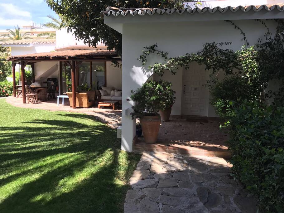 Porch, terrace and garden