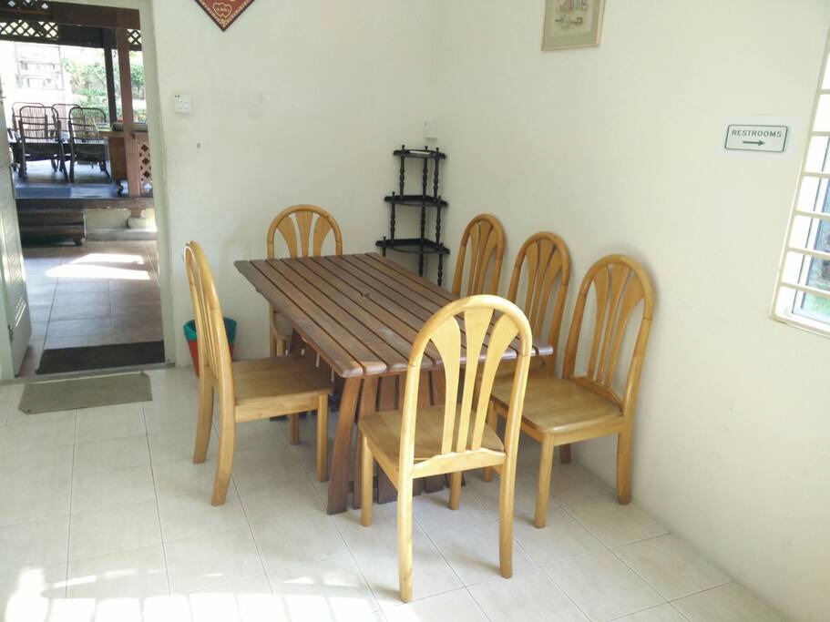 Indoor dining area