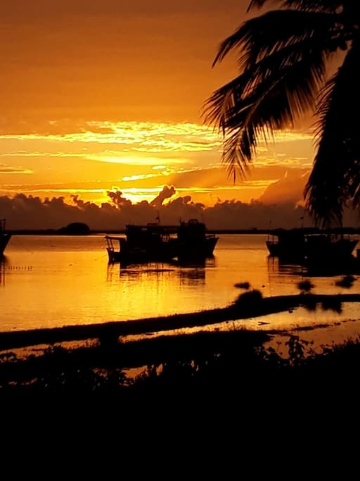 Amanhecendo na Ilha do Guajiru