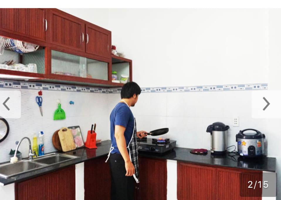Kitchen with equiptments