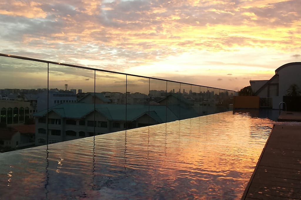 Sunset Pool View.