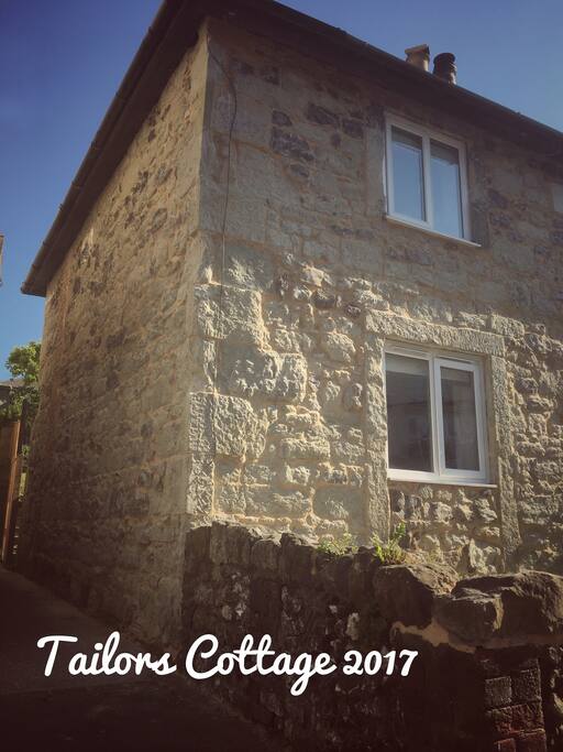 The new look Tailors Cottage for 2017. All the rendering has been removed and the original brickwork has been exposed.