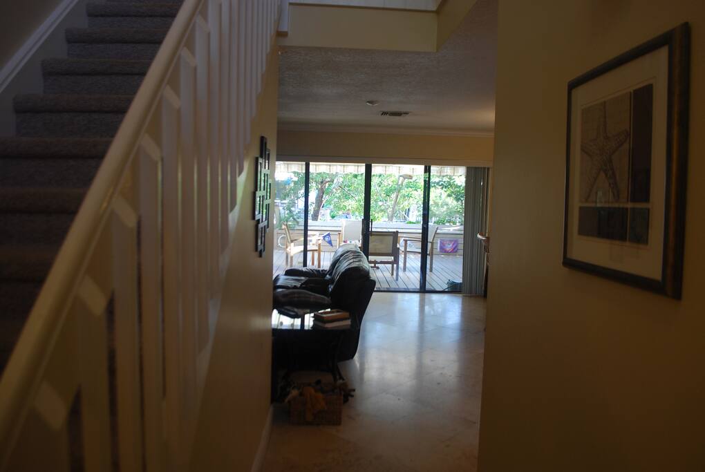 Looking from front entry