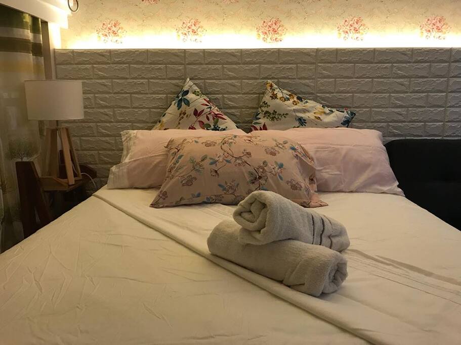 Queen sized bed