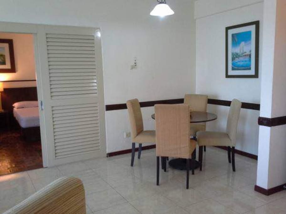 The dining area