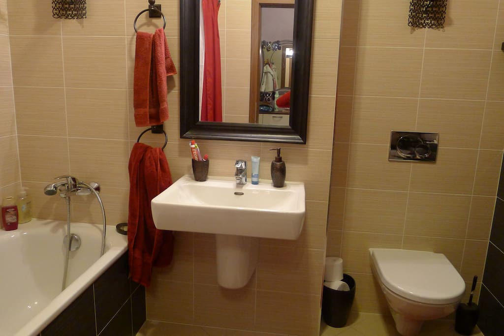 This is the shared bathroom.