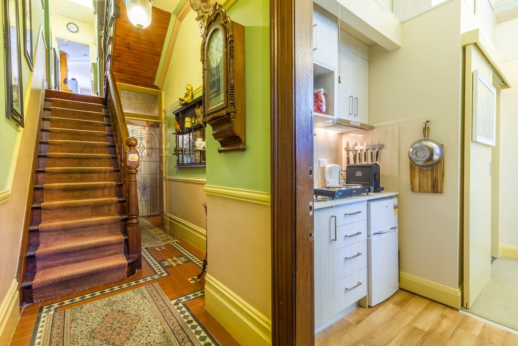 Foyer Entrance with Door to Studio