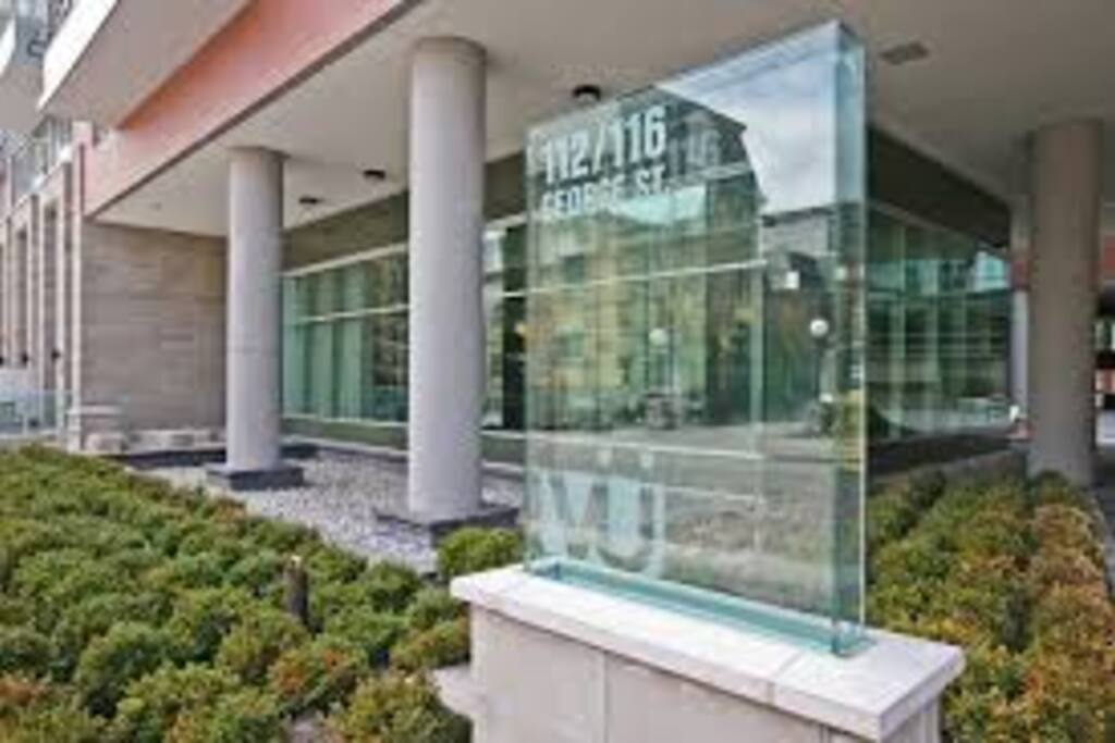 Landscaped entrance