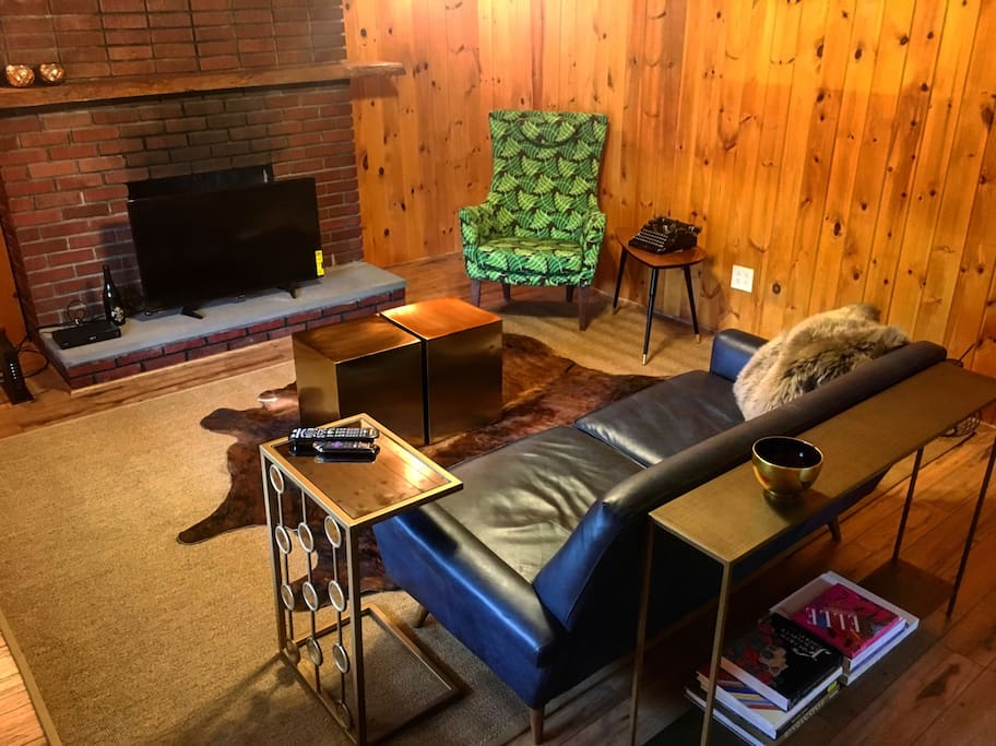Intimate living room for a movie & some popcorn.