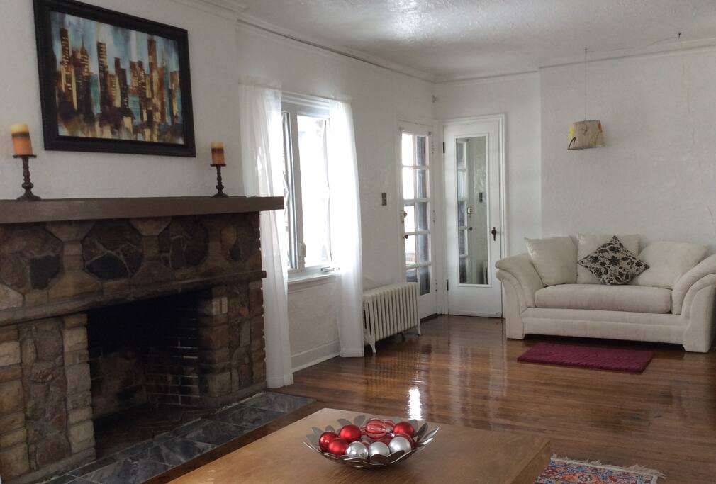 Living Room with cozy fireplace
