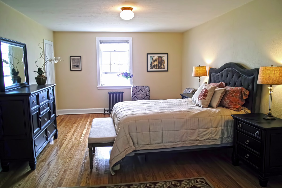 The master suite. Again, brand new furniture throughout the house.