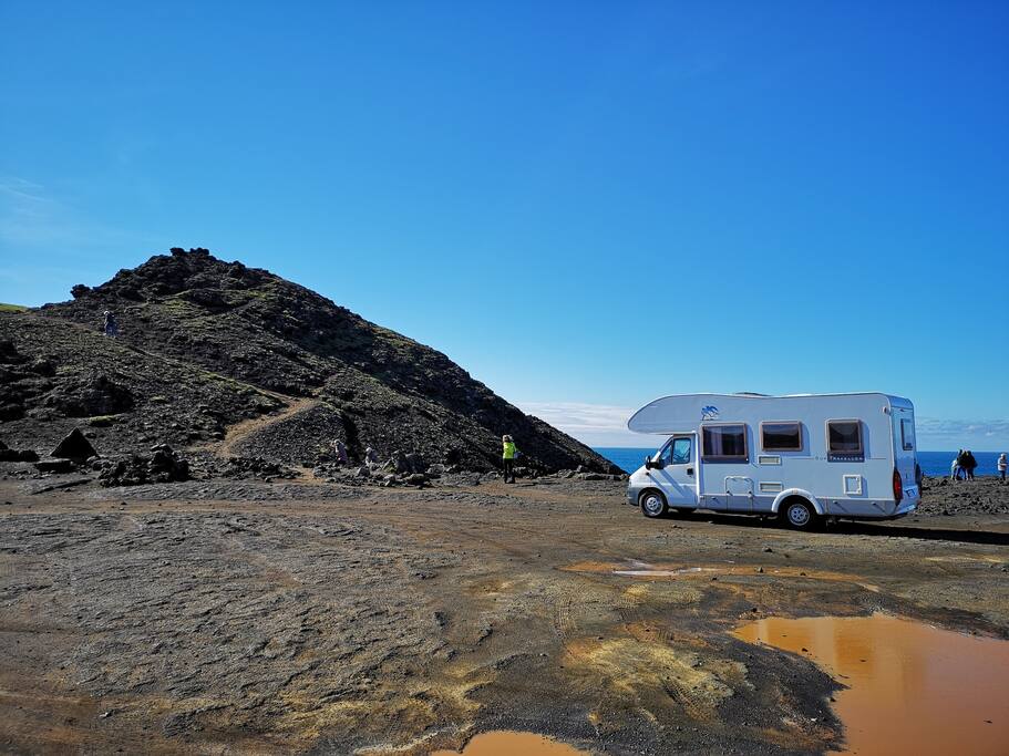 Near Reykjanesviti on a good day.