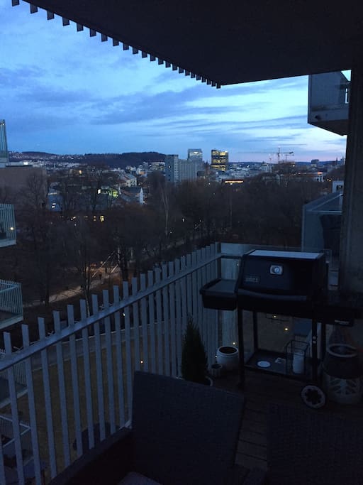 Balcony nr. 1. View from living room.