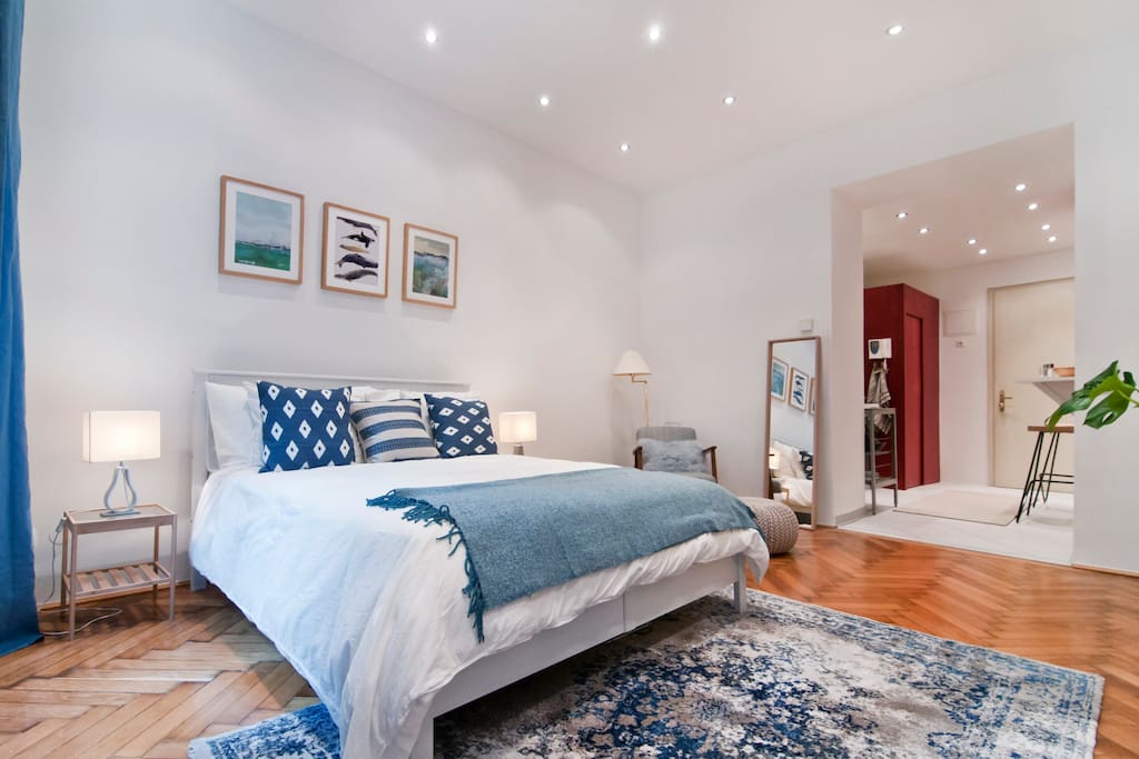 No worries! We got you covered with our beautiful and spacious bed!