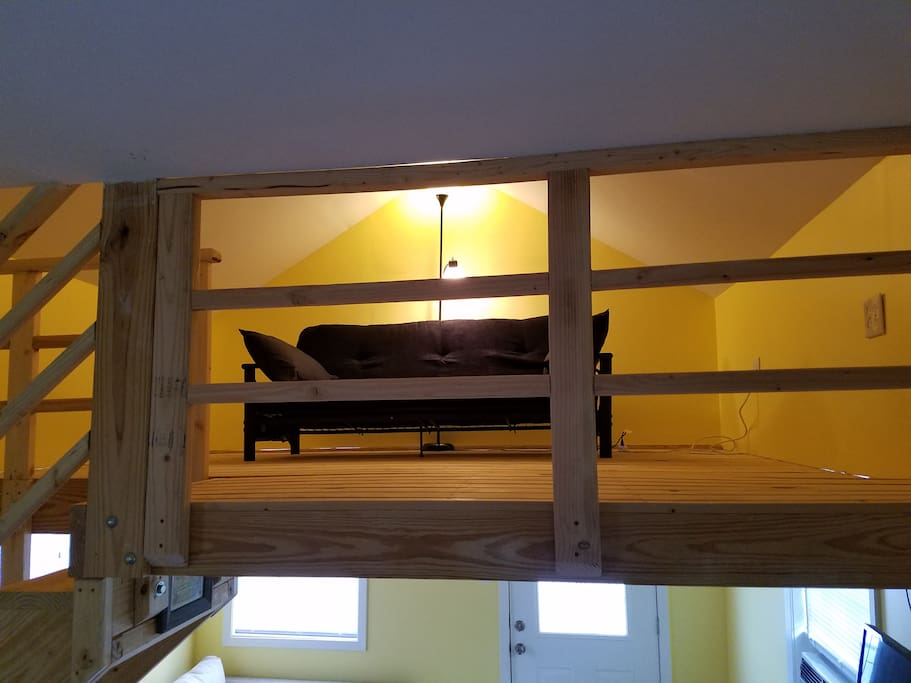 The loft- it is really just for sleeping