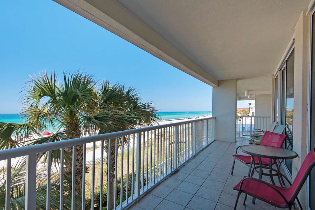Private Balcony Access with Plenty of Seating!