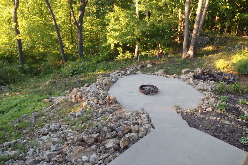 Fire pit for our guests to enjoy