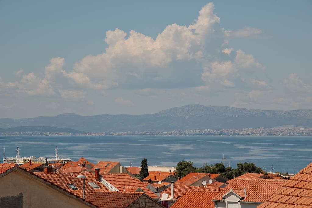 view from the balcony