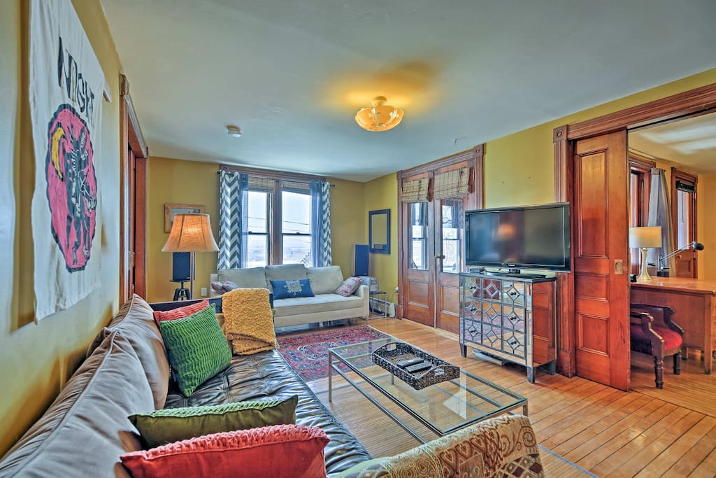 The spacious interior sleeps 6 and features high-end amenities.