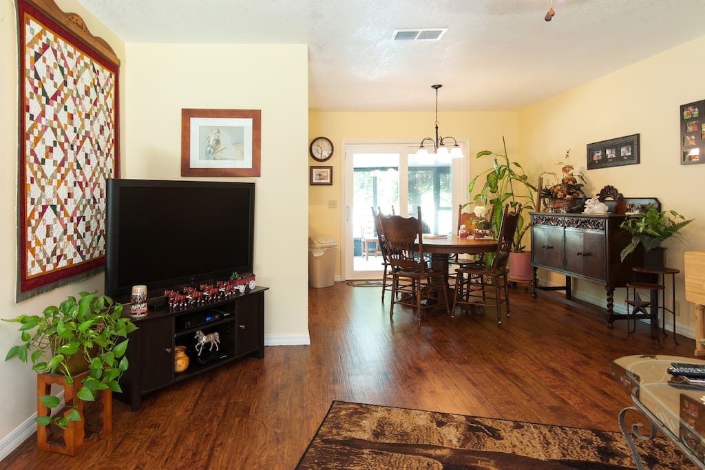 Living Room and Dining Room